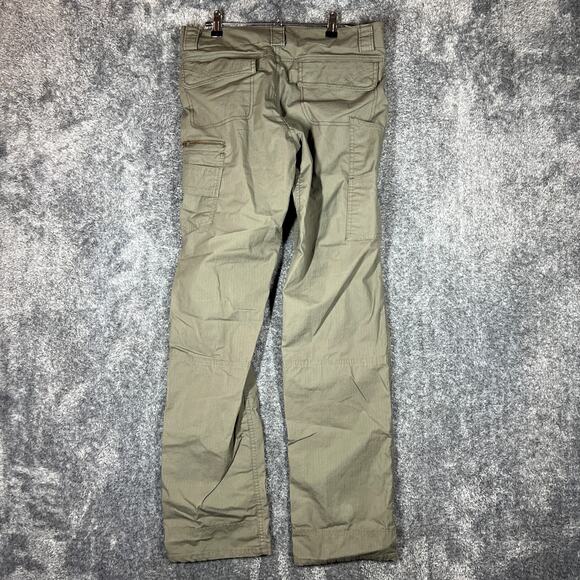 Dovetail Workwear Day Construct Pants Womens 8/34 Green Cargo Double Knee Light - Picture 2 of 10